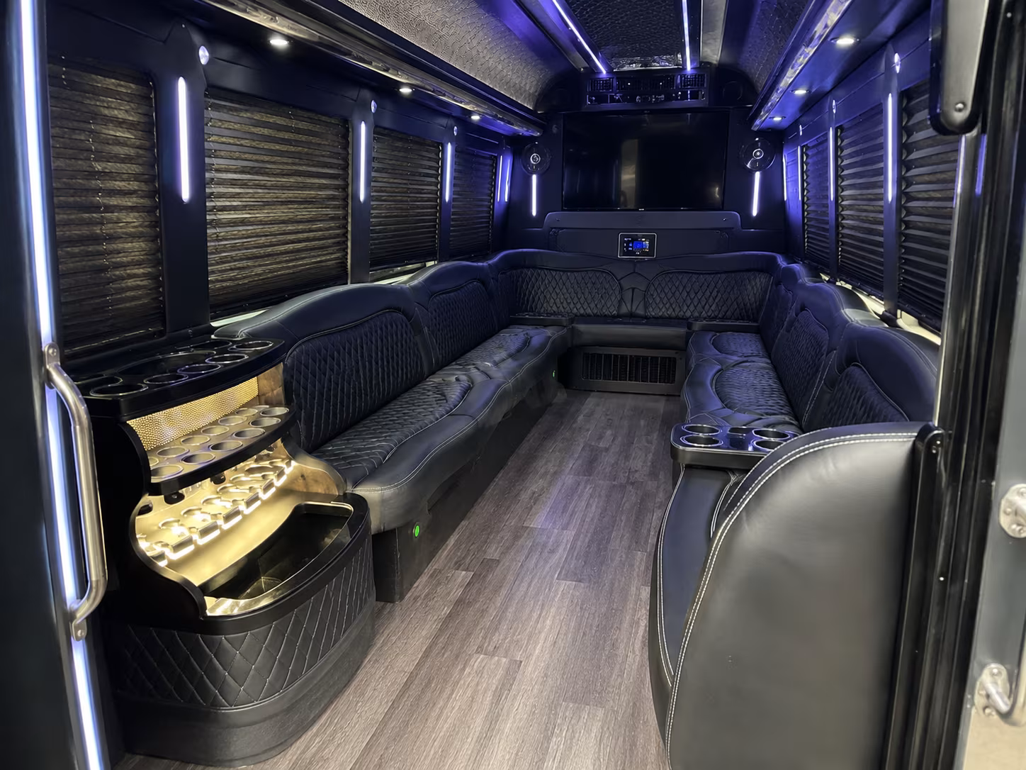 28 Passenger Party Bus Inside