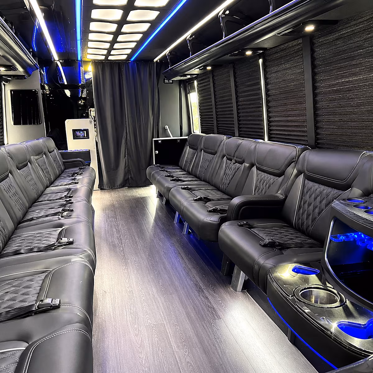 Orlando Concert & Music Festival Transportation party bus interior