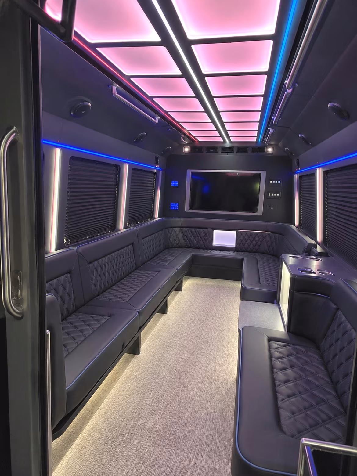 Orlando Private Event Transportation party bus interior