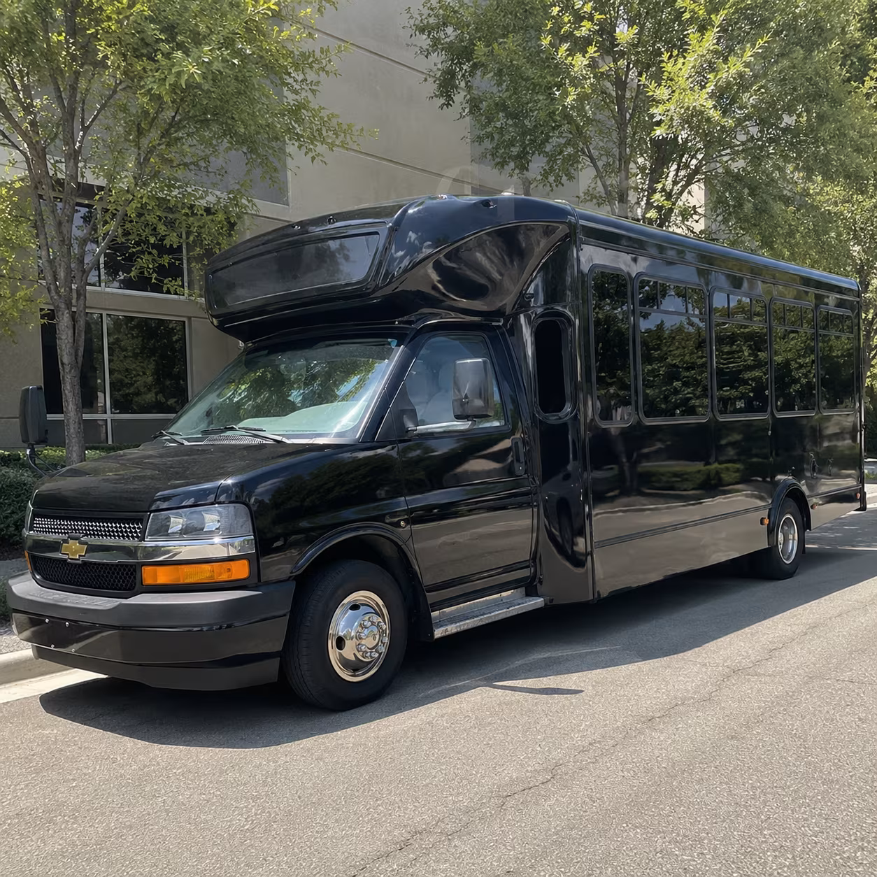Orlando Private Event Transportation party bus exterior