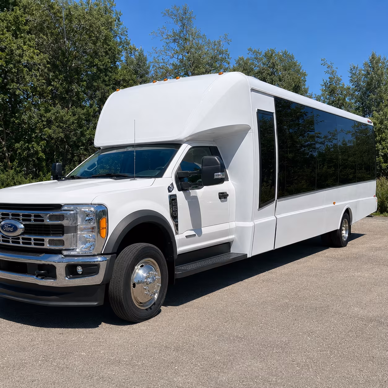 Orlando School Event Transportation party bus exterior