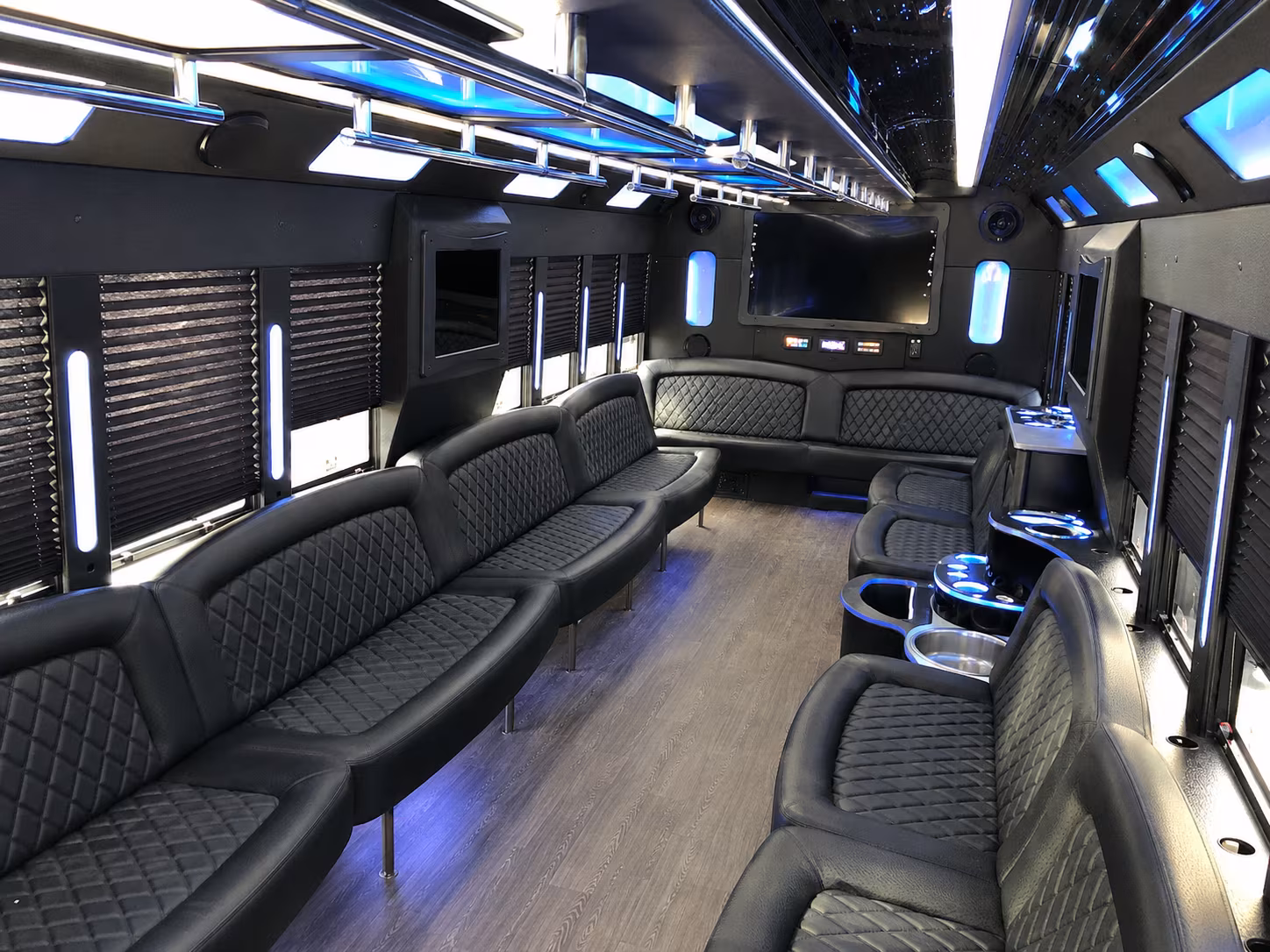 Orlando Sporting Event Transportation party bus exterior