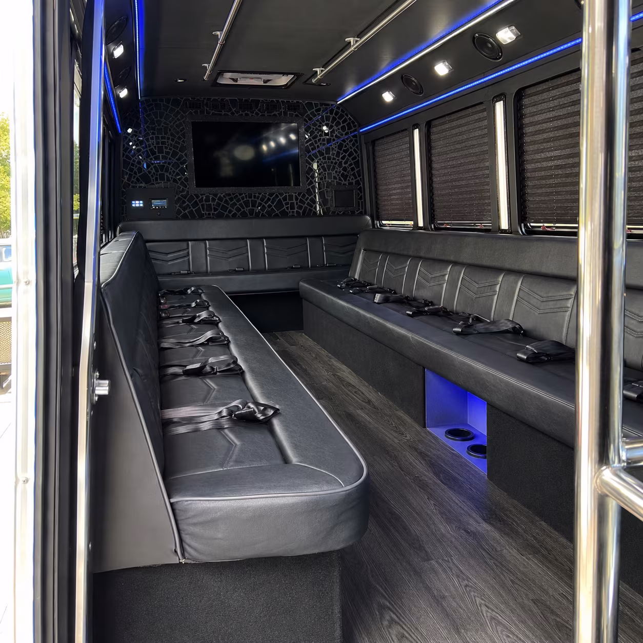 Orlando Sporting Event Transportation party bus exterior