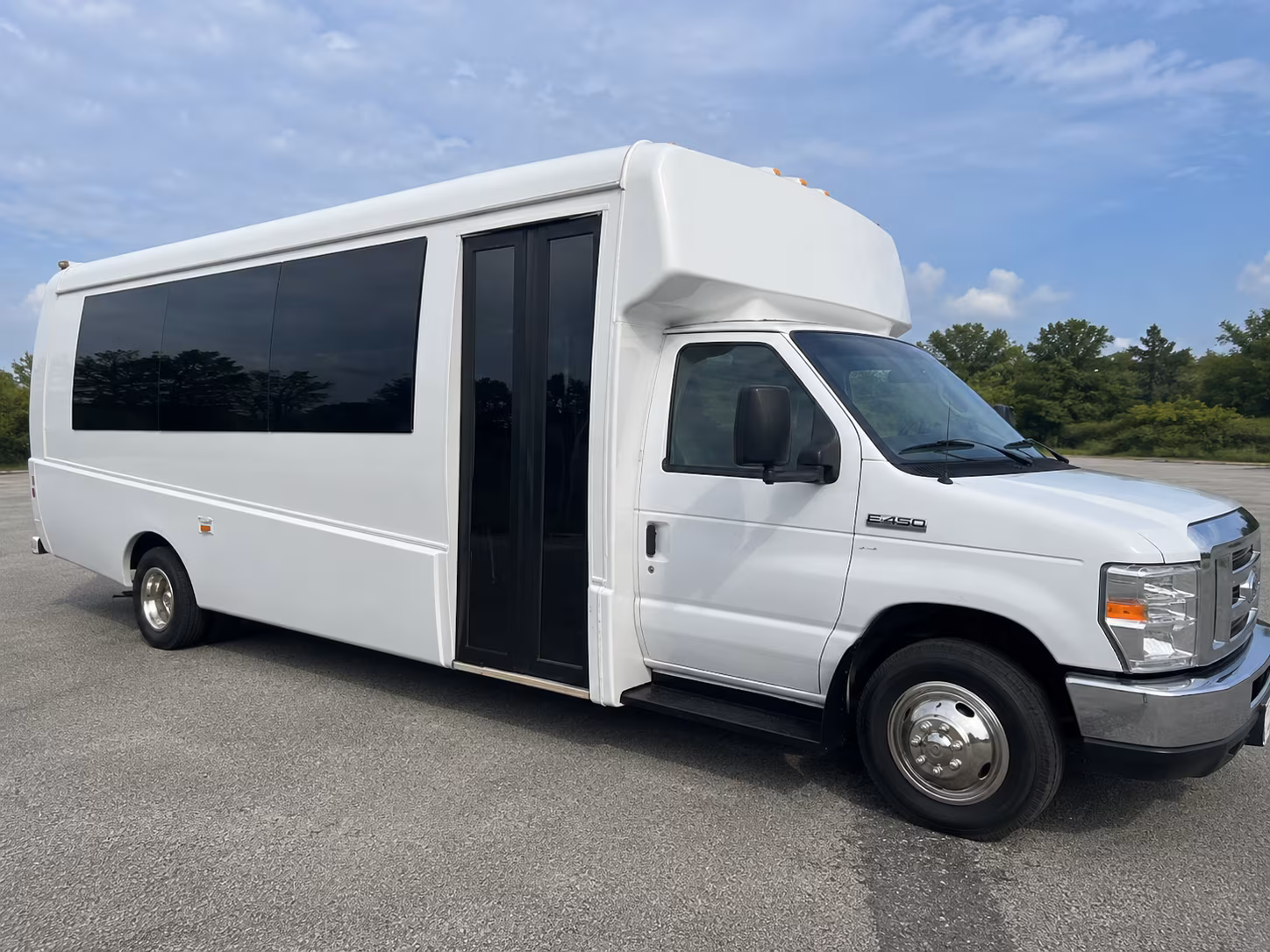 Orlando Wedding Transportation party bus exterior