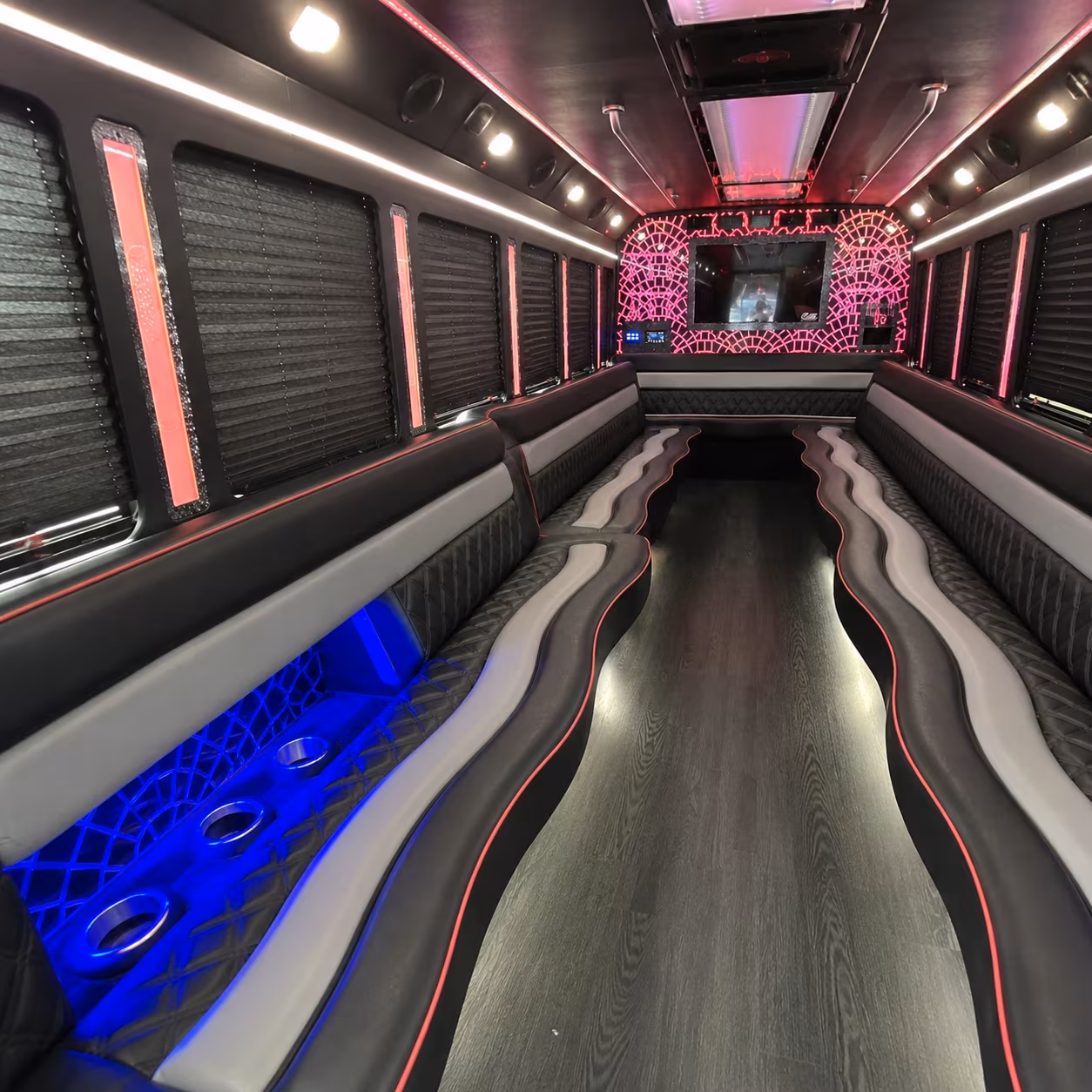 Orlando Wedding Transportation party bus exterior