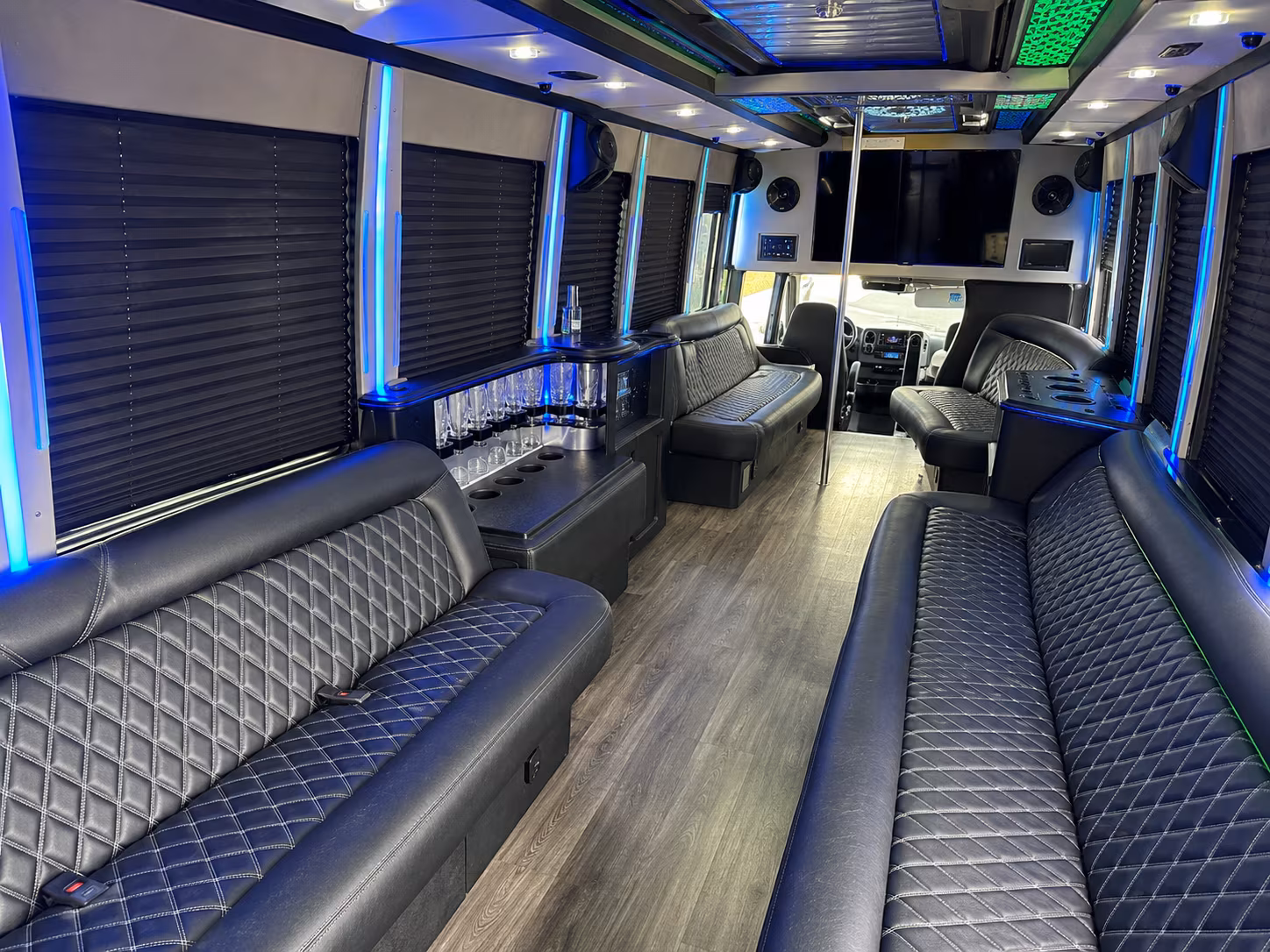 Orlando Wedding Transportation party bus exterior