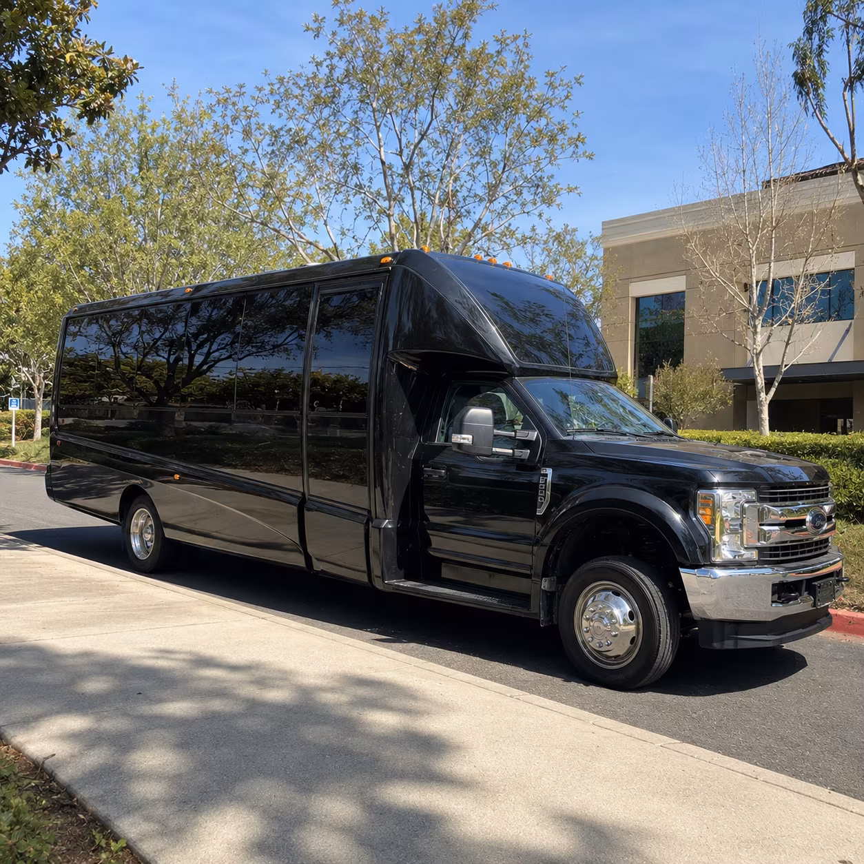 Orlando Wedding Transportation party bus exterior